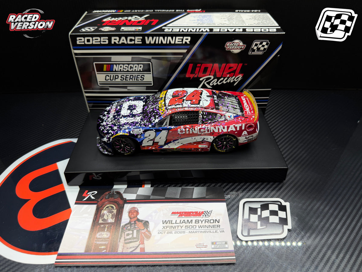2025 William Byron 1:24 Cincinnati Martinsville Race Win COLOR CHROME Diecast