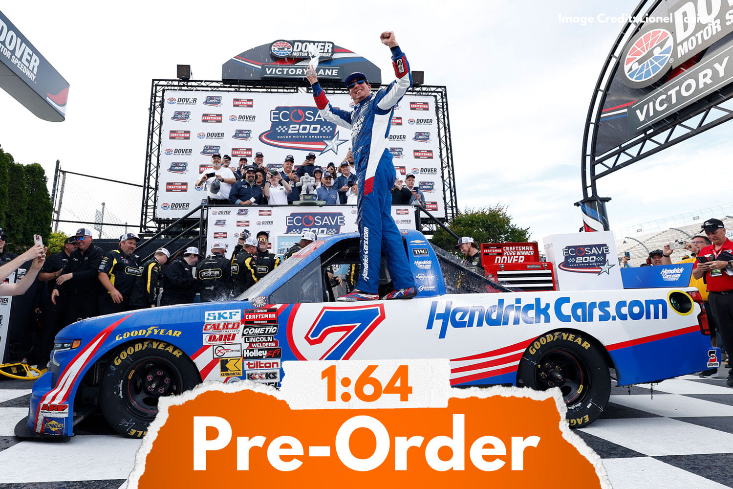 2026 Kyle Busch 1:64 HendrickCars.com Dover Race Win Diecast