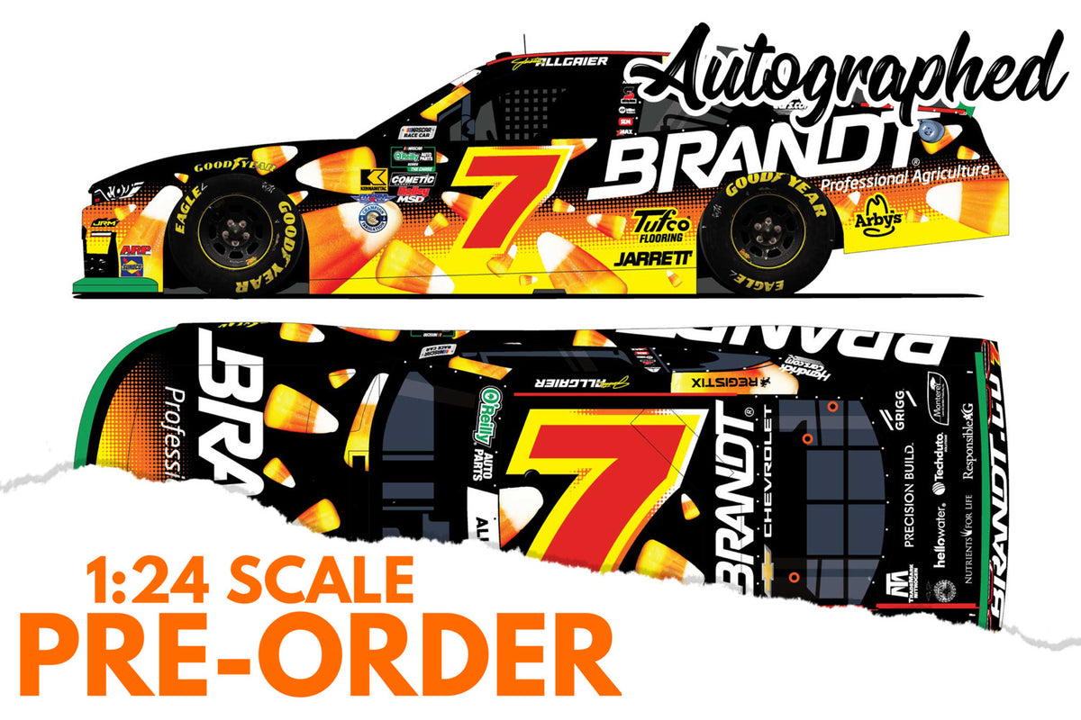 2026 Justin Allgaier 1:24 Brandt Halloween AUTOGRAPHED NASCAR Diecast