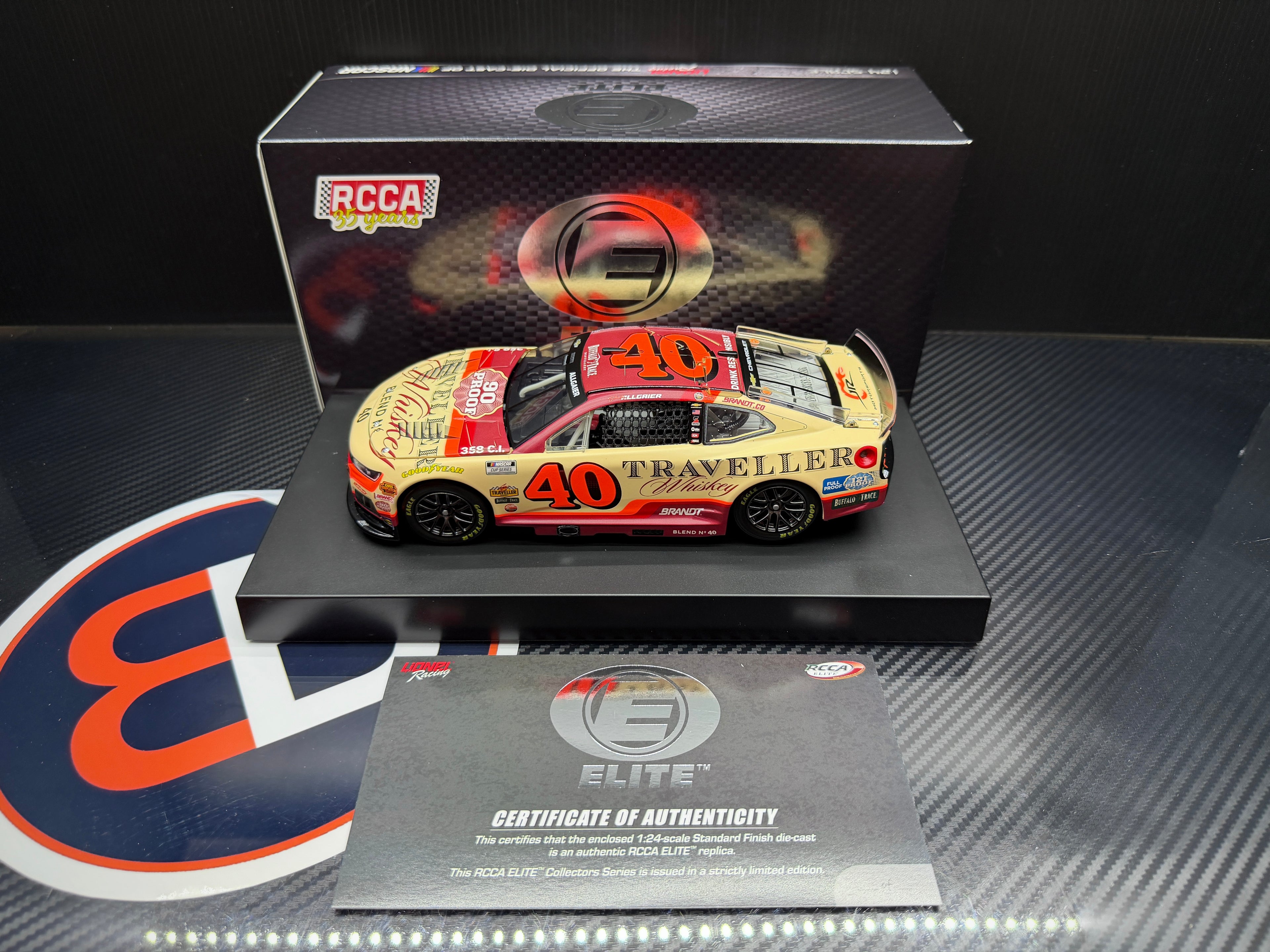 2026 Justin Allgaier 1:24 Traveller Whiskey ELITE Diecast