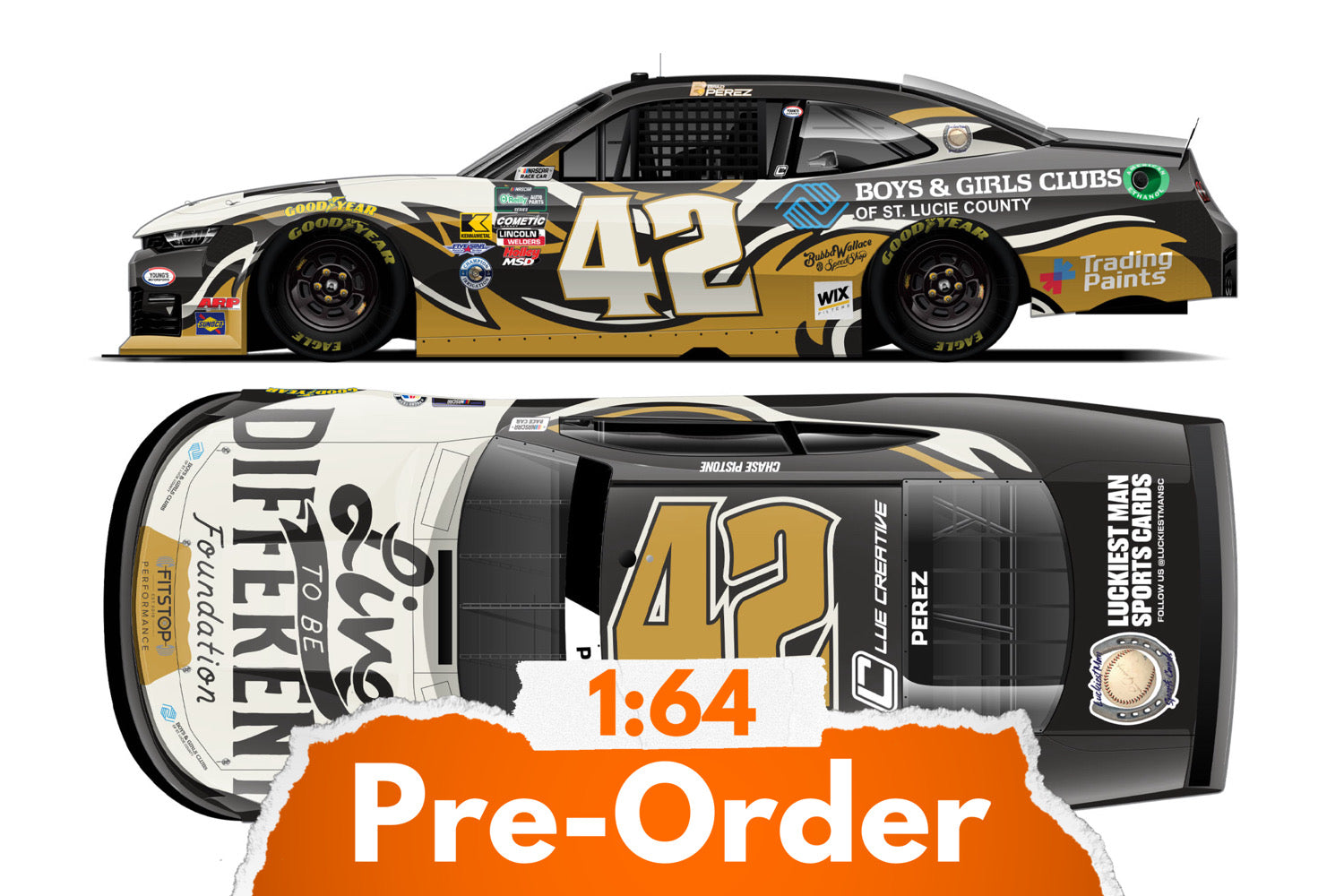 2026 Brad Perez 1:64 Live to be Different Foundation NASCAR Diecast