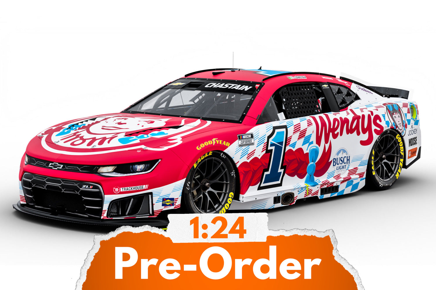 2026 Ross Chastain 1:24 Wendy's Diecast