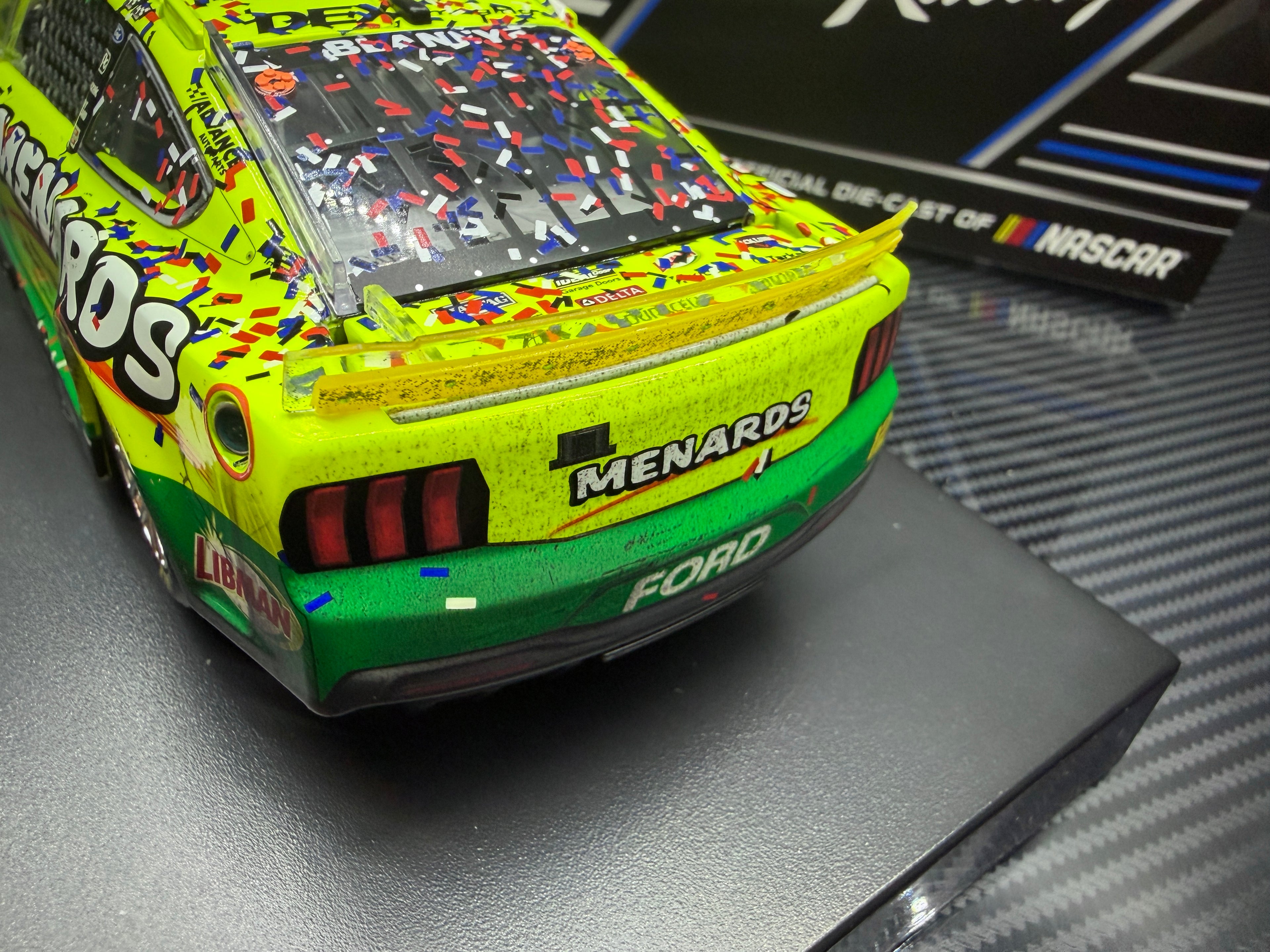 2025 Ryan Blaney 1:24 Menards / Libman New Hampshire Race Win Diecast
