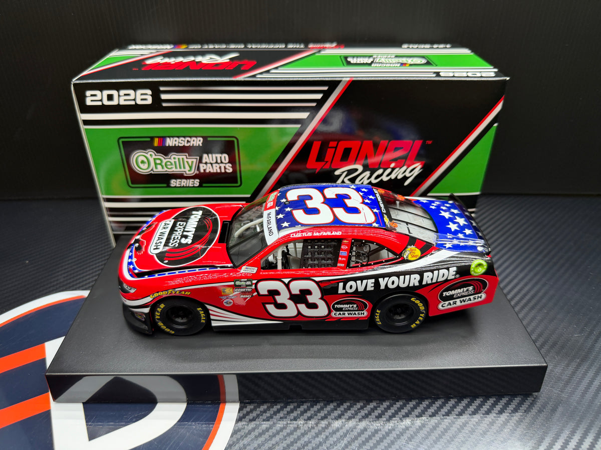 2026 Cleetus McFarland 1:24 Tommy's Express Car Wash Diecast
