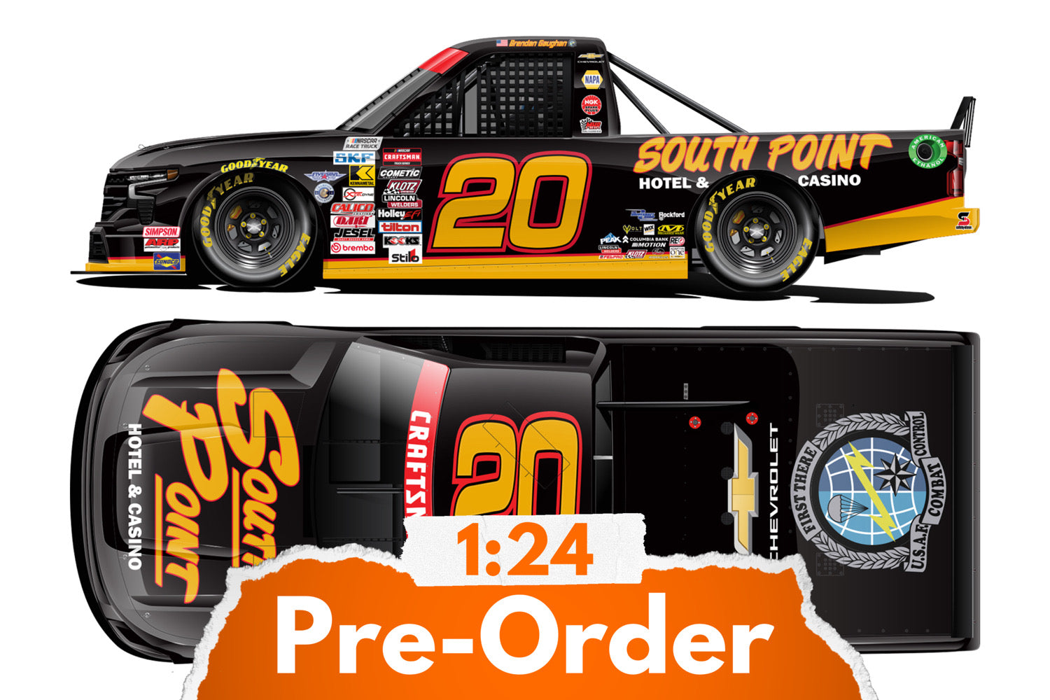 2026 Brendan Gaughan 1:24 South Point Casino NASCAR Diecast