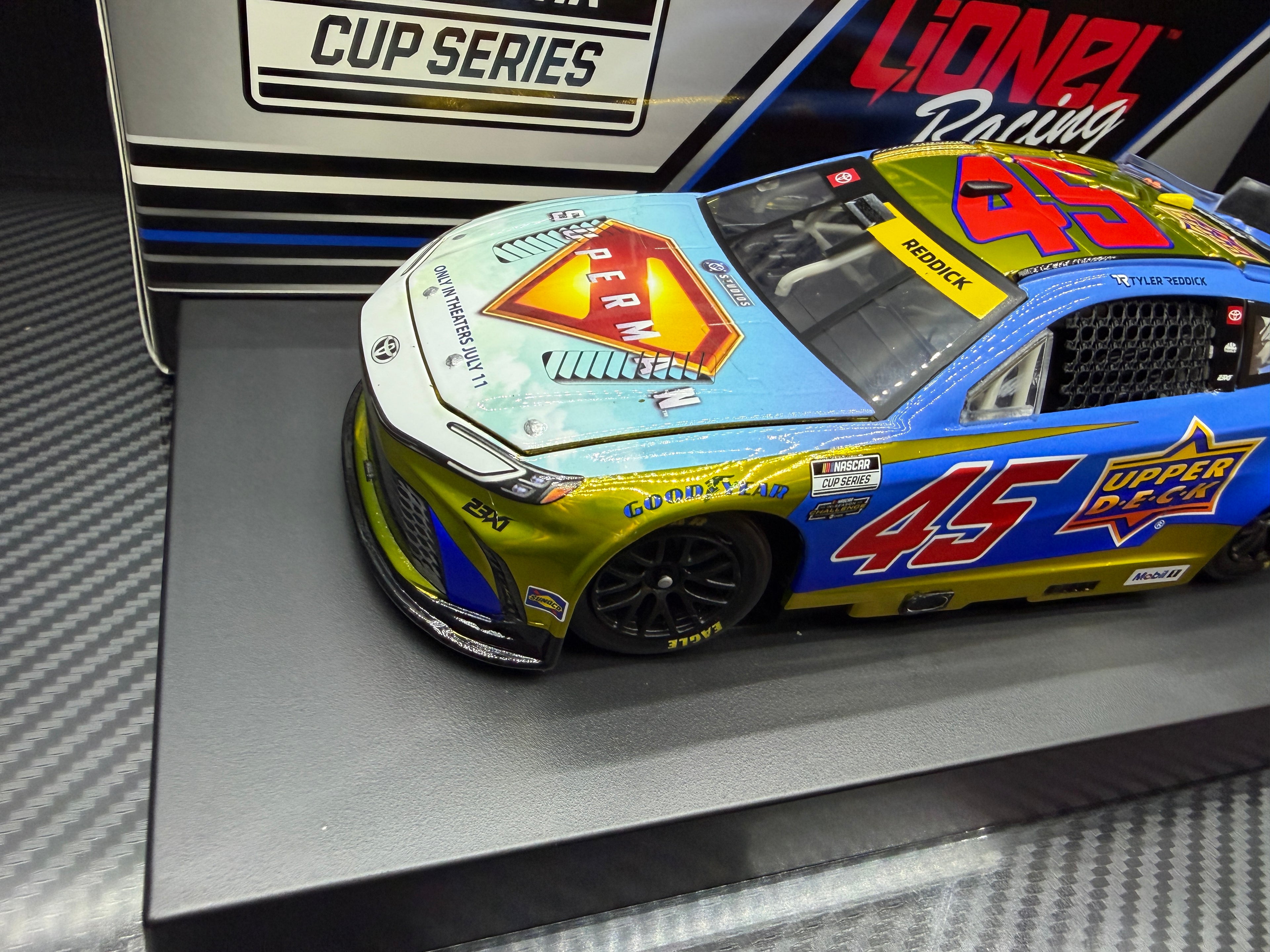 2025 Tyler Reddick 1:24 Upper Deck / Superman COLOR CHROME Diecast