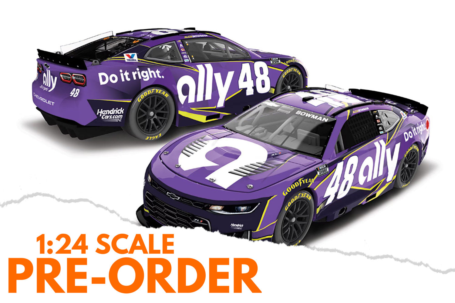 2026 Alex Bowman 1:24 Ally Rebrand NASCAR Diecast