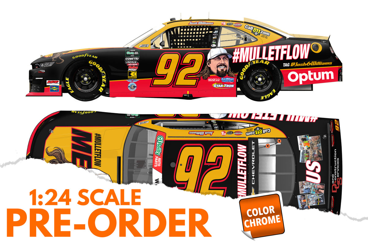 2026 Josh Williams 1:24 #Mulletflow COLOR CHROME NASCAR Diecast