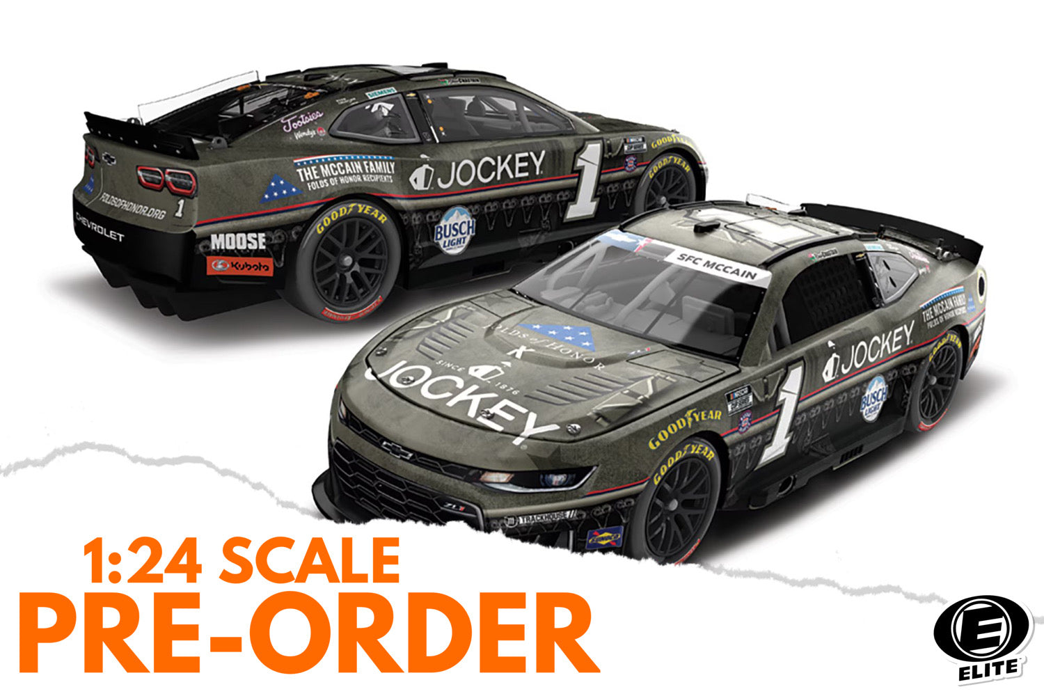 2026 Ross Chastain 1:24 Jockey Folds of Honor ELITE Diecast