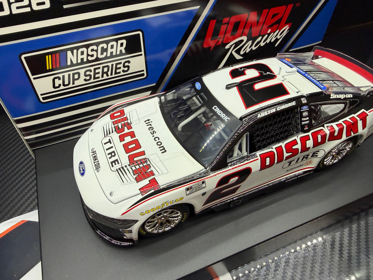 2026 Austin Cindric 1:24 Discount Tire NASCAR Diecast