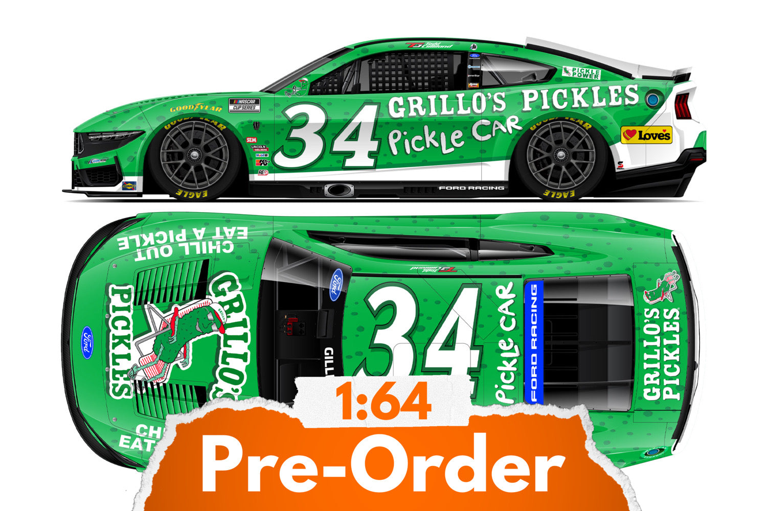 2026 Todd Gilliland 1:64 Grillo's Pickles Diecast