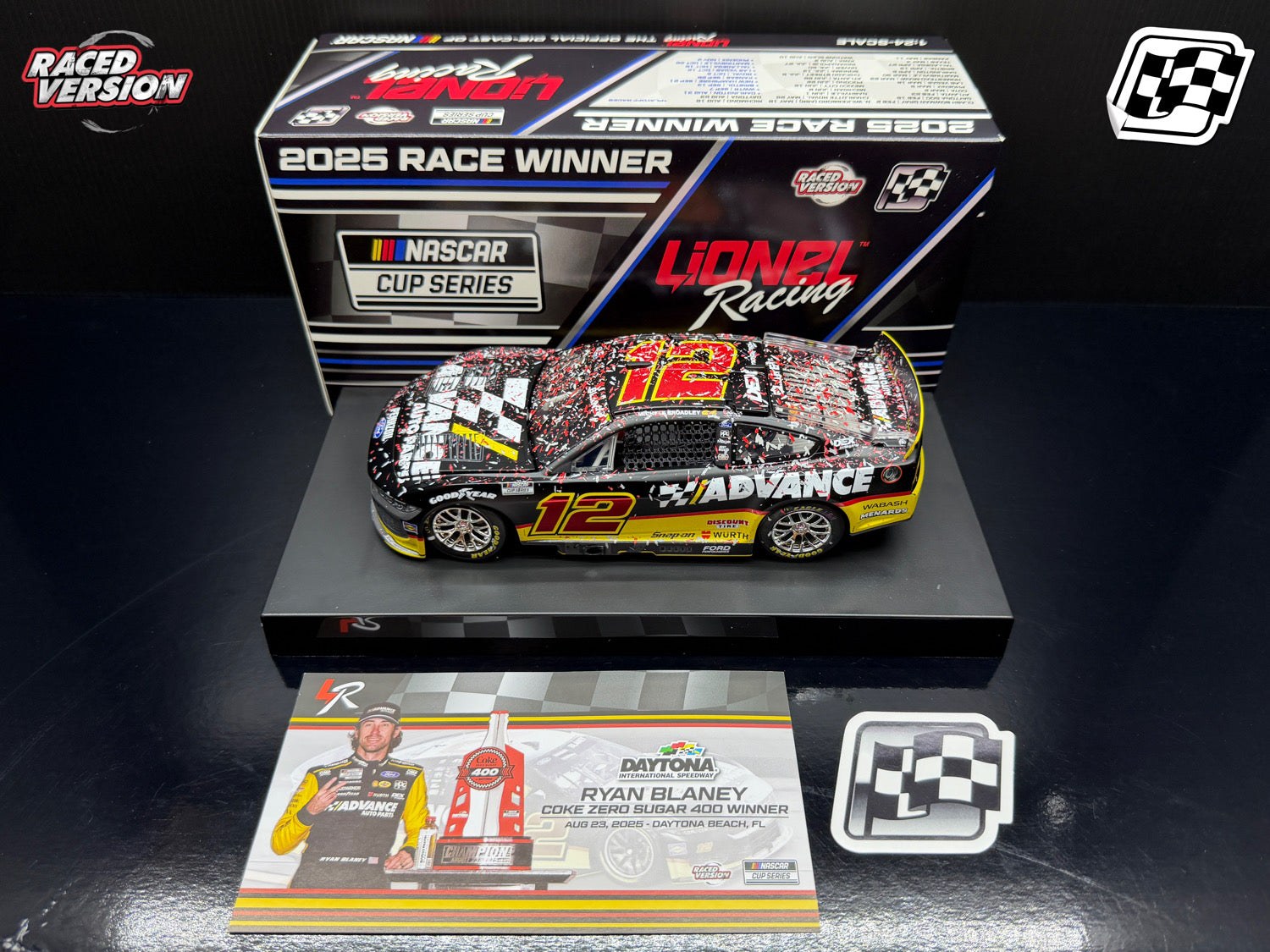 2025 Ryan Blaney 1:24 Advance Auto Parts Daytona Race Win Diecast