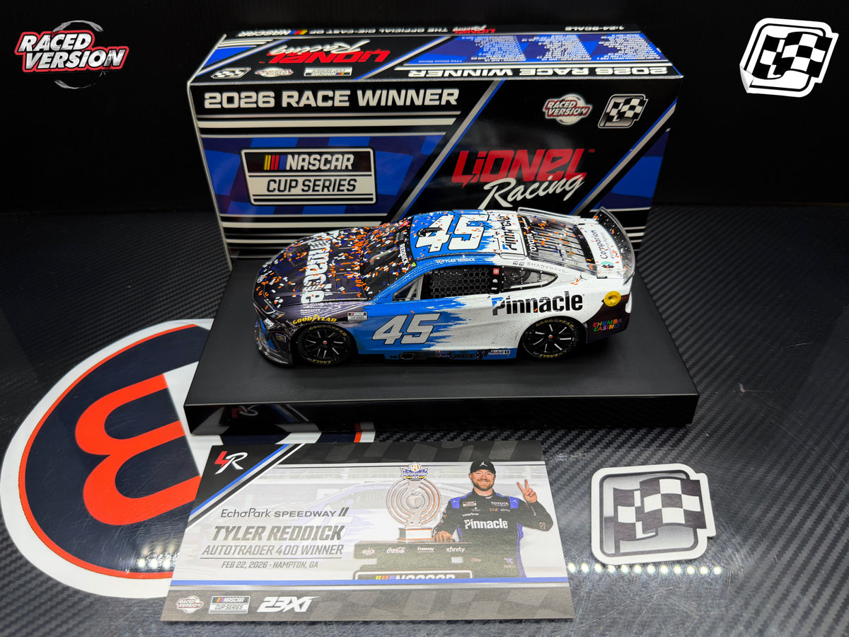 2026 Tyler Reddick 1:24 Pinnacle Atlanta / EchoPark Speedway Race Win COLOR CHROME Diecast