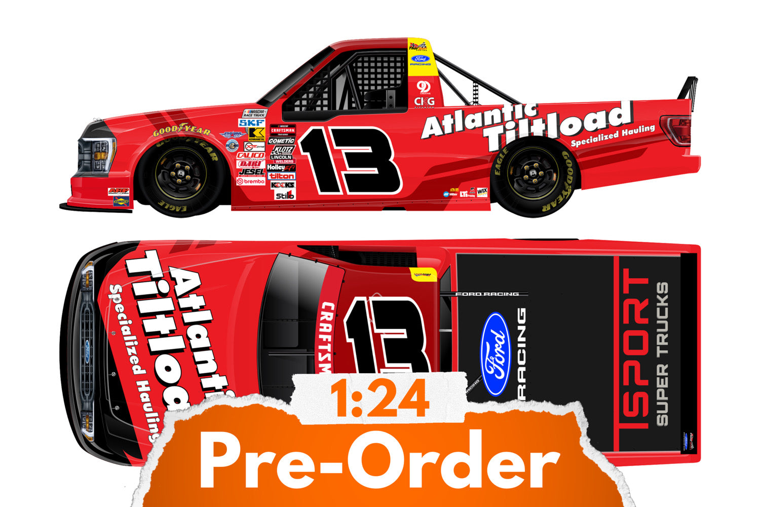 2026 Cole Butcher 1:24 Atlantic Tiltload Diecast