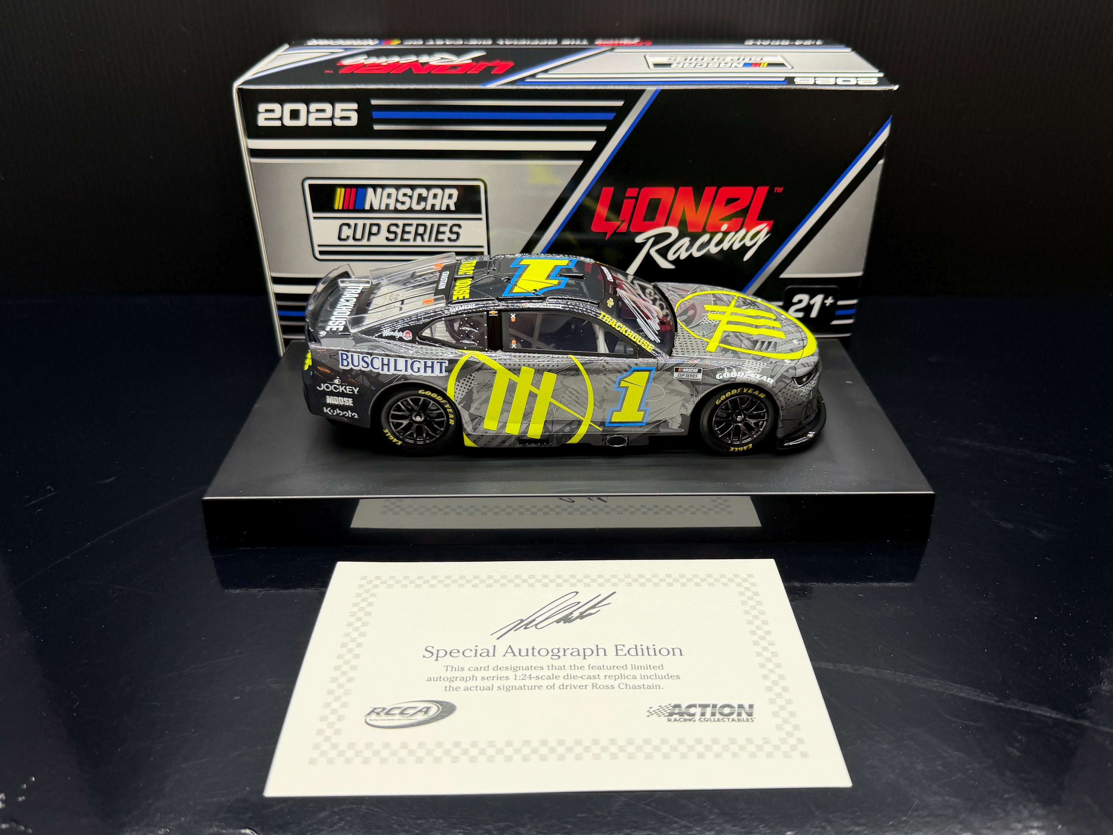 2025 Ross Chastain 1:24 Trackhouse Diecast (Autographed)