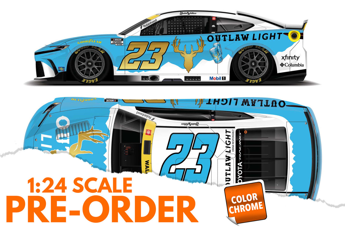 2026 Bubba Wallace 1:24 Outlaw Light COLOR CHROME NASCAR Diecast