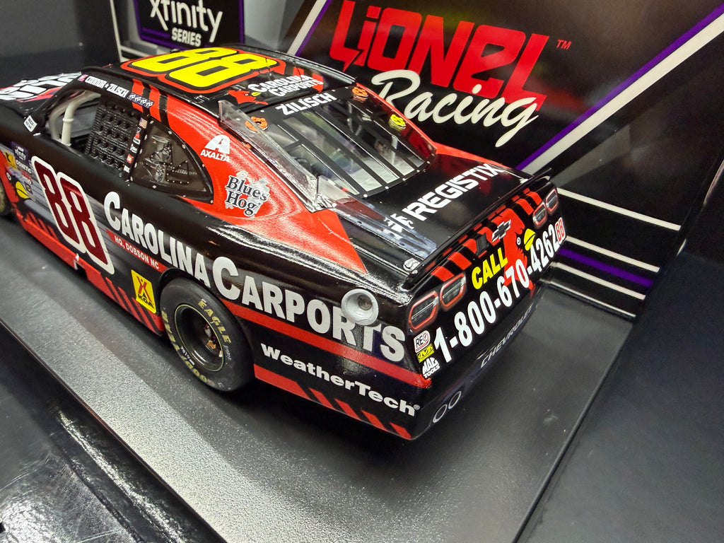 2025 Connor Zilisch 1:24 Carolina Carports Dover Race Win Diecast (Autographed)