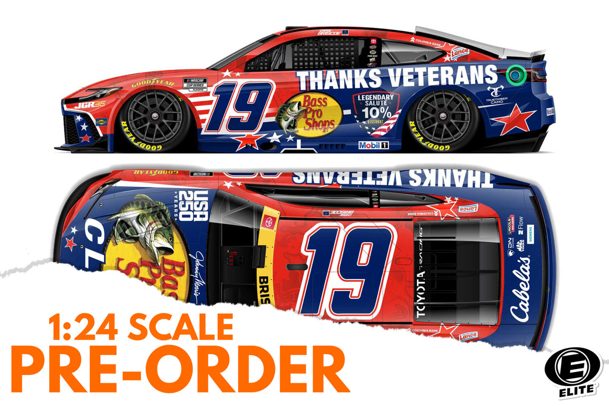 2026 Chase Briscoe 1:24 Bass Pro Shops Thanks Veterans ELITE Diecast
