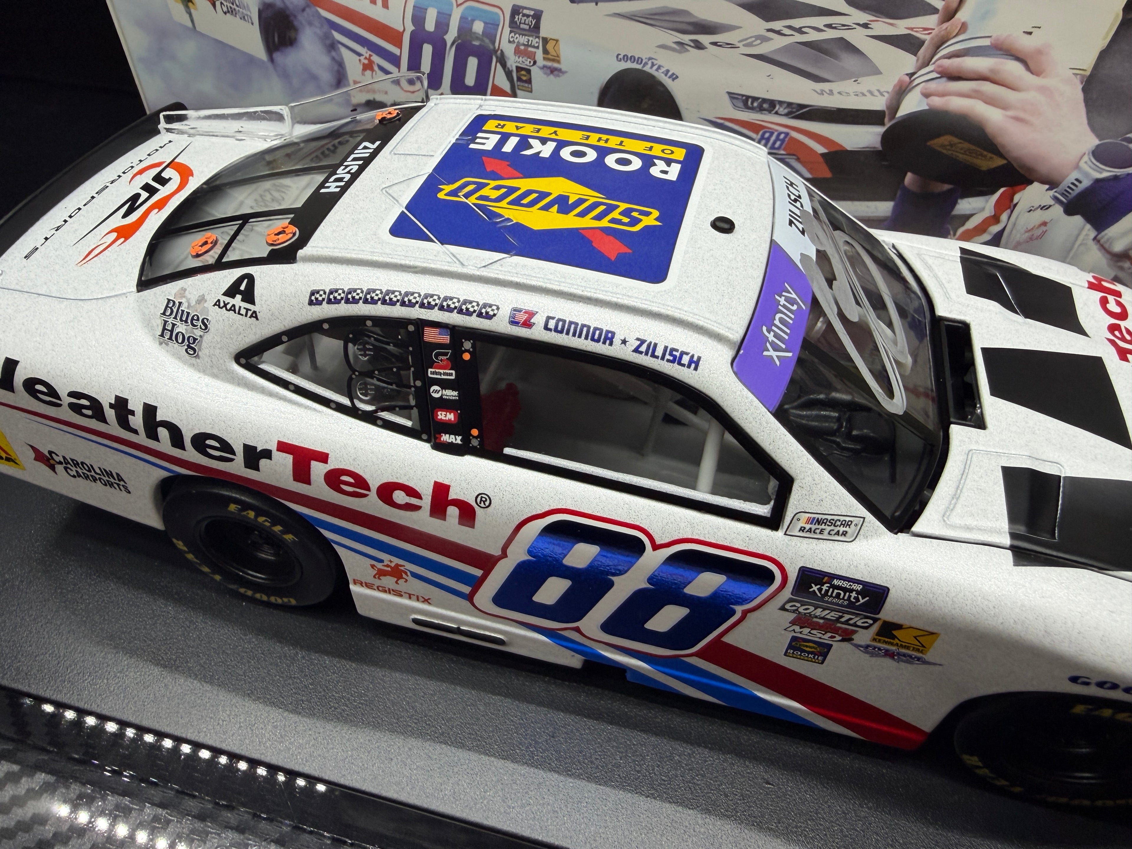 2025 Connor Zilisch 1:24 Weathertech Rookie of the Year AUTOGRAPHED Galaxy Diecast