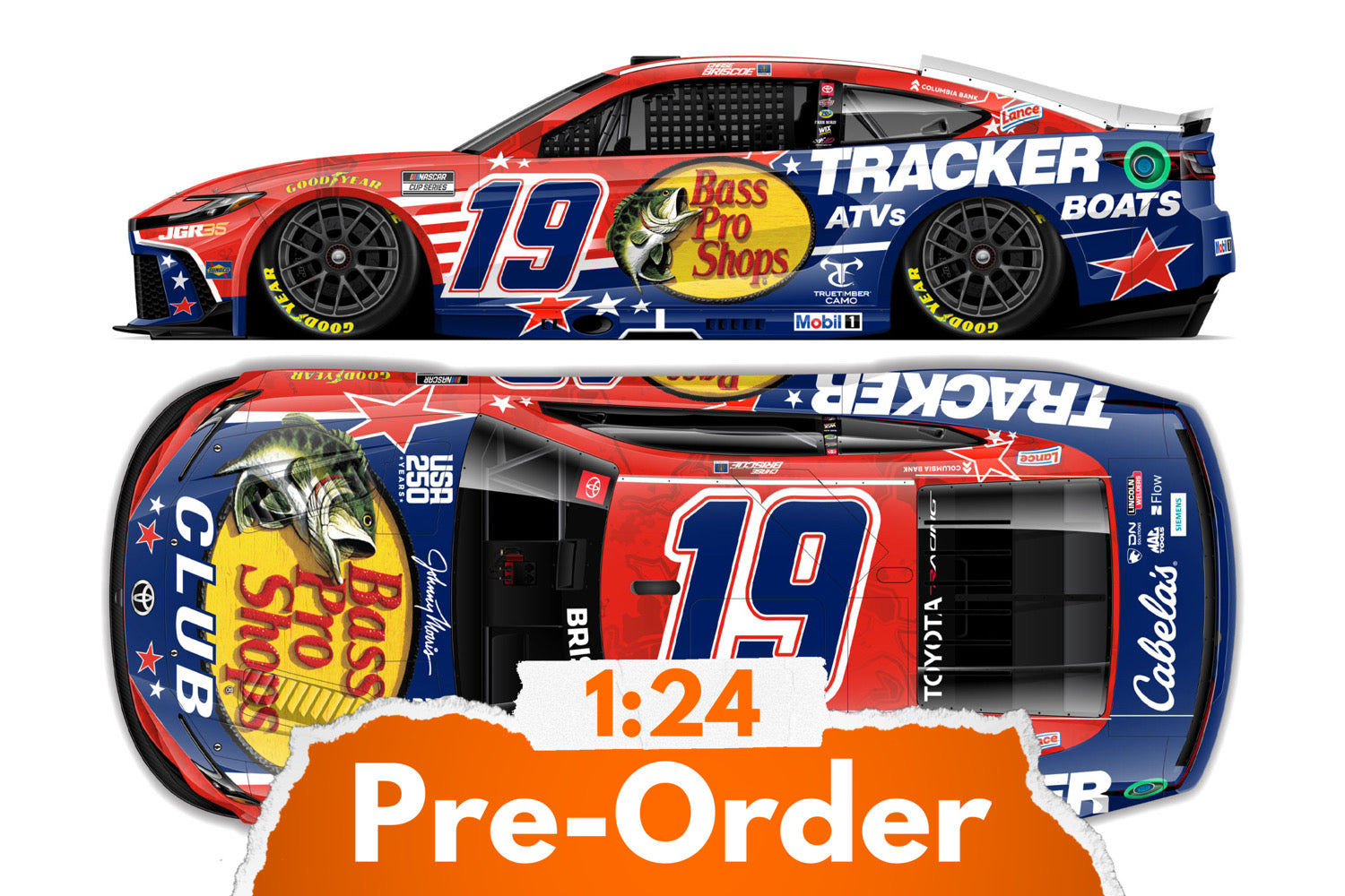 2026 Chase Briscoe 1:24 Bass Pro Shops / Tracker Salutes Diecast