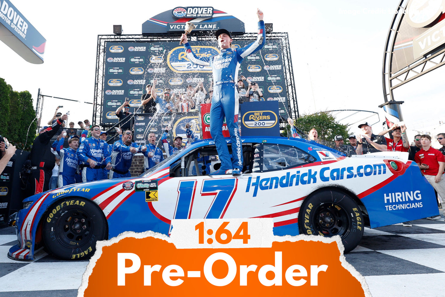 2026 Corey Day 1:64 Hendrickcars.com Dover Race Win Diecast