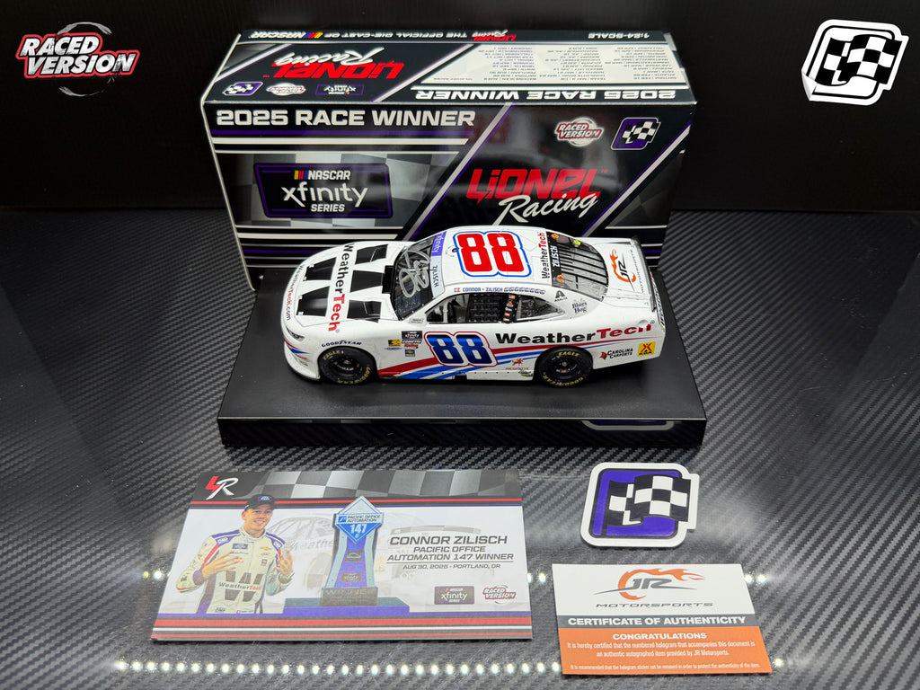 2025 Connor Zilisch 1:24 WeatherTech Portland AUTOGRAPHED Race Win Diecast