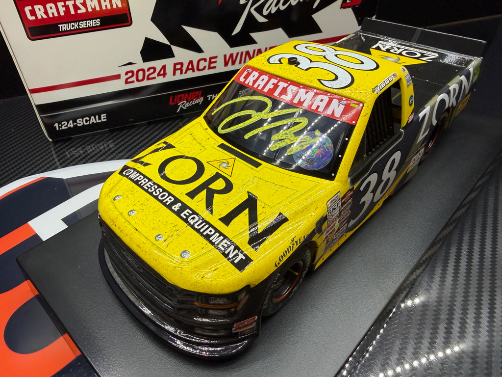 2024 Layne Riggs 1:24 Zorn Compressor & Equipment Wisconsin Race Win AUTOGRAPHED Diecast
