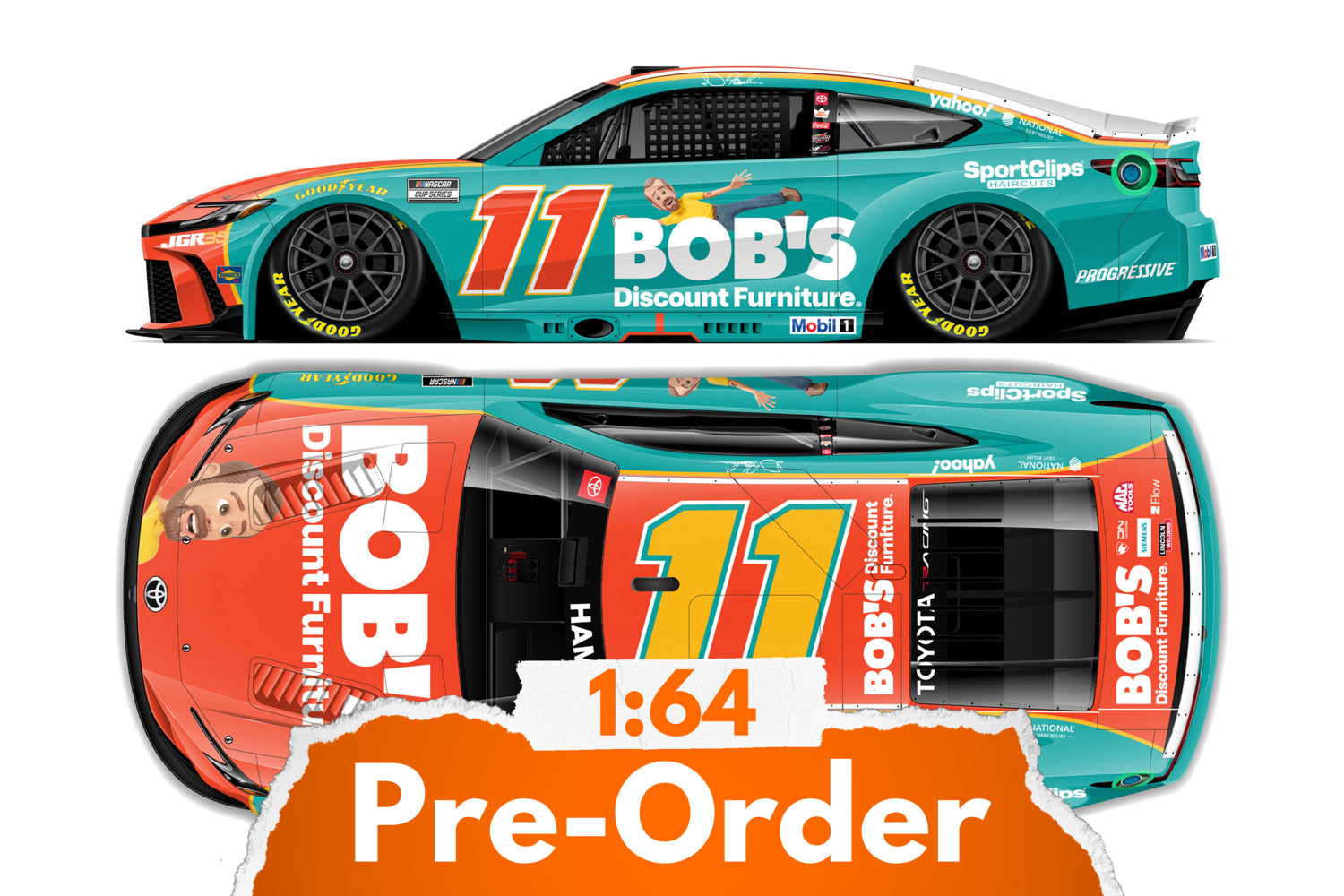 2026 Denny Hamlin 1:64 Bob’s Discount Furniture Diecast