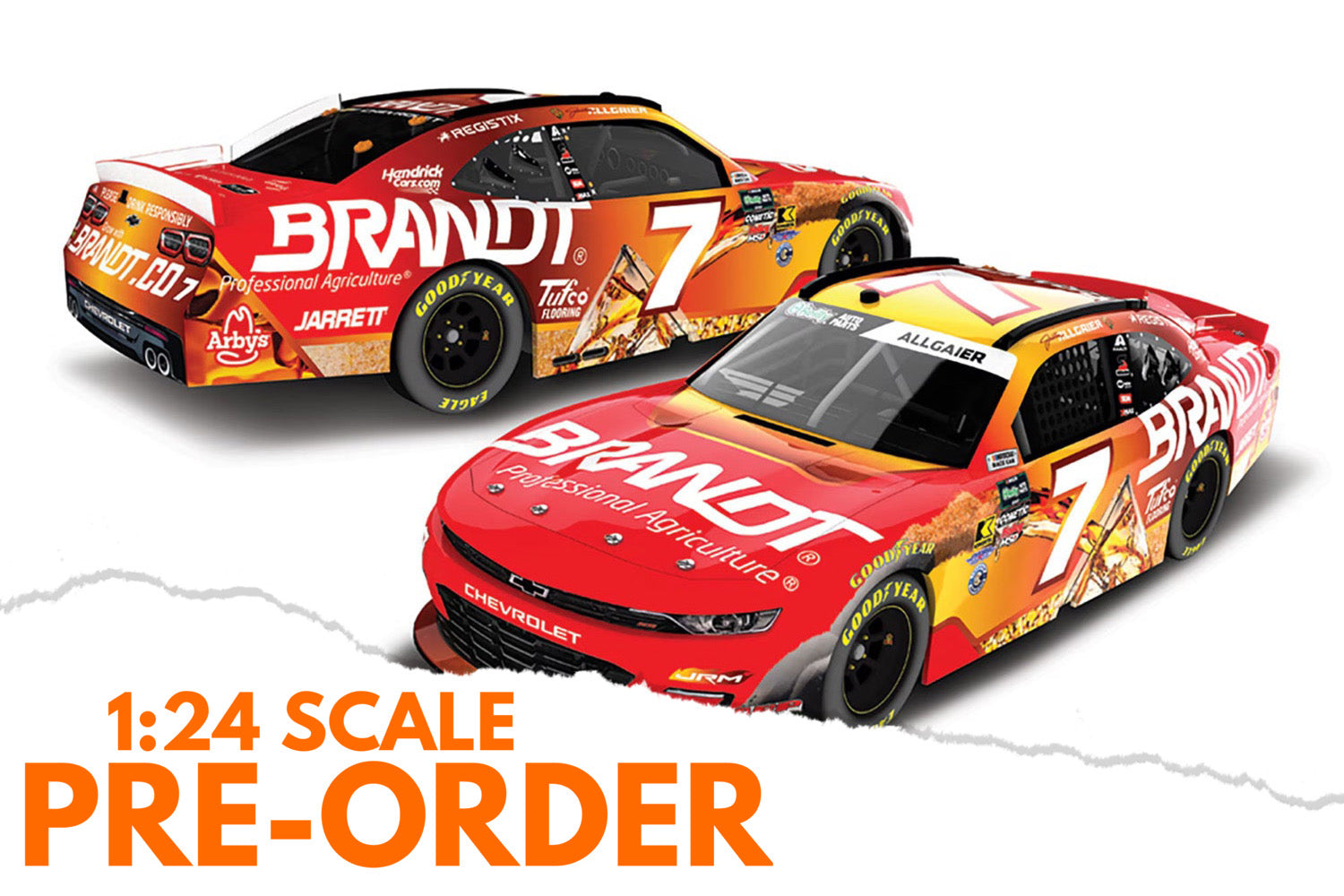 2026 Justin Allgaier 1:24 Brandt Whiskey NASCAR Diecast