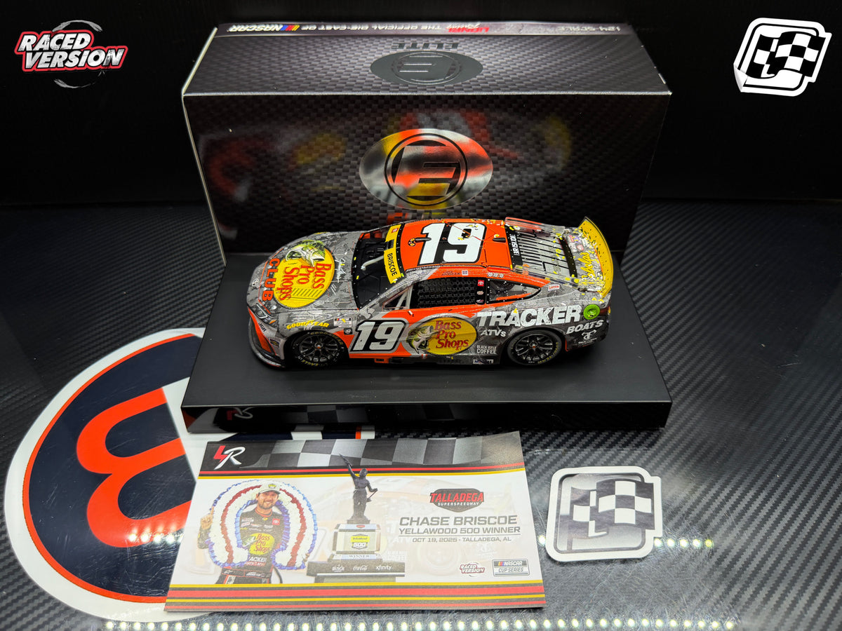 2025 Chase Briscoe 1:24 Bass Pro Shops Talladega Race Win ELITE Diecast