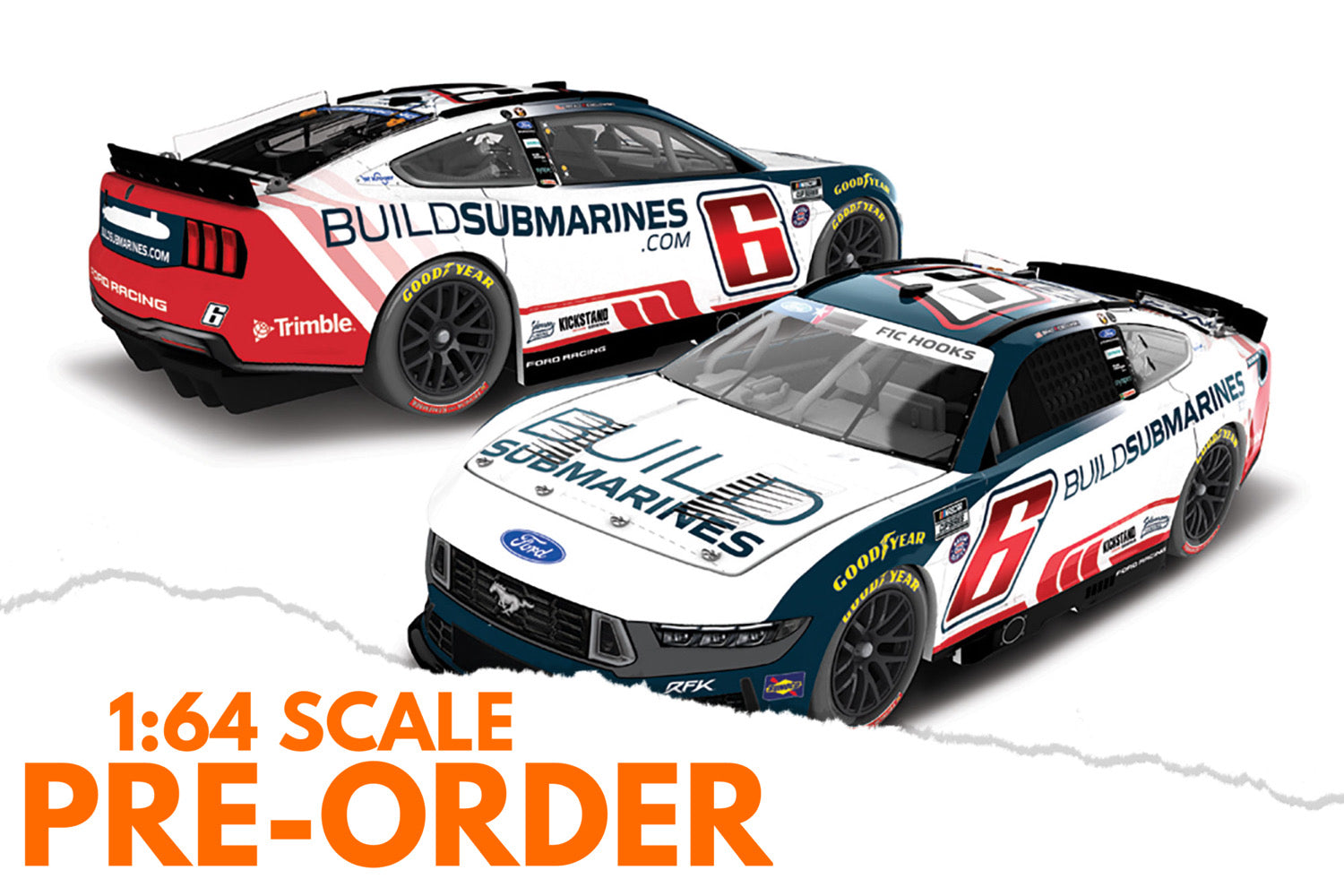 2026 Brad Keselowski 1:64 Buildsubmarines.com Salutes Diecast
