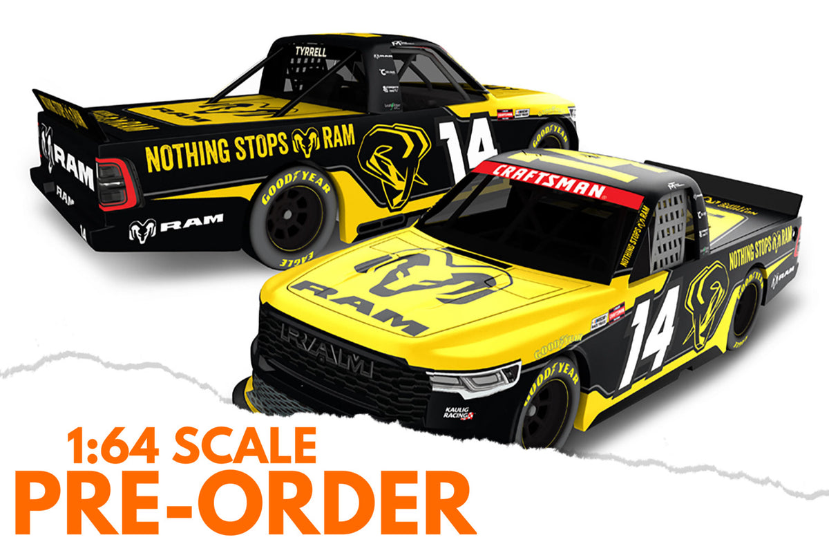 2026 Mini Tyrell 1:64 Ram Trucks NASCAR Diecast