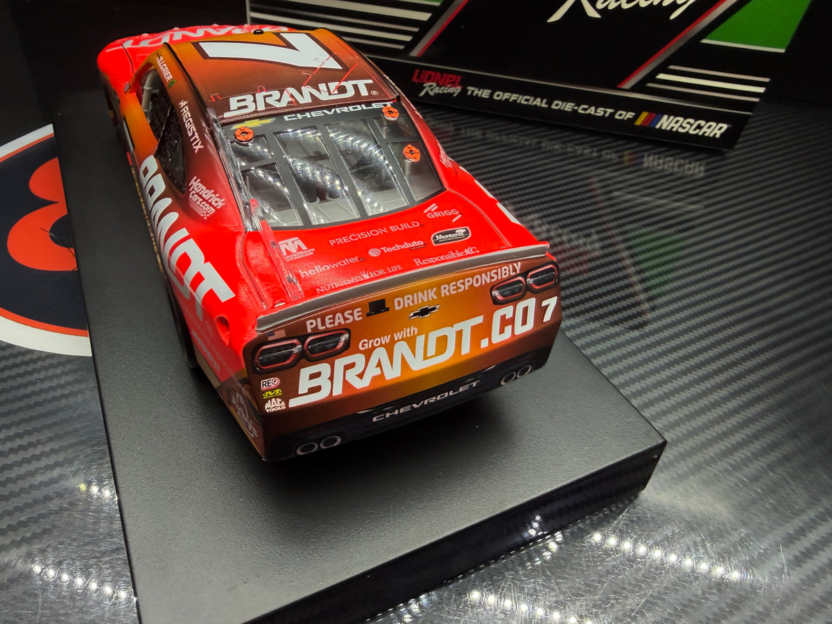 2026 Justin Allgaier 1:24 Brandt Whiskey AUTOGRAPHED NASCAR Diecast