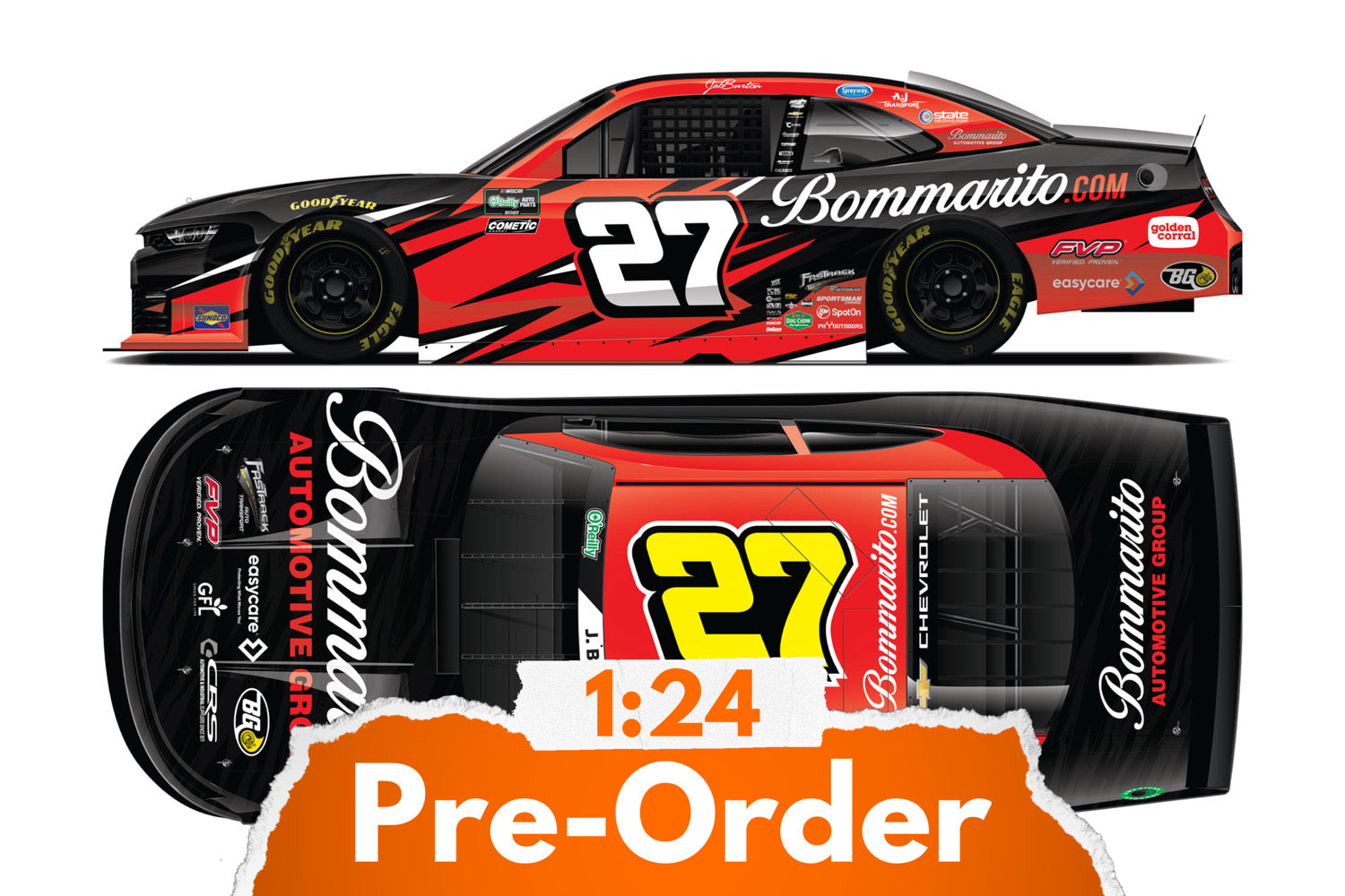 2026 Jeb Burton 1:24 Bommarito Automotive Group Diecast