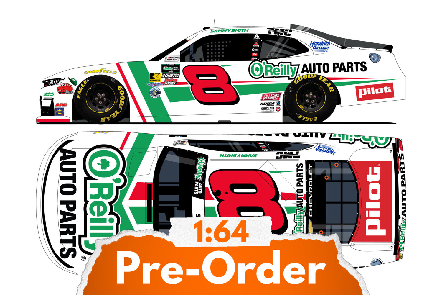 2026 Sammy Smith 1:64 O'Reilly Auto Parts Diecast
