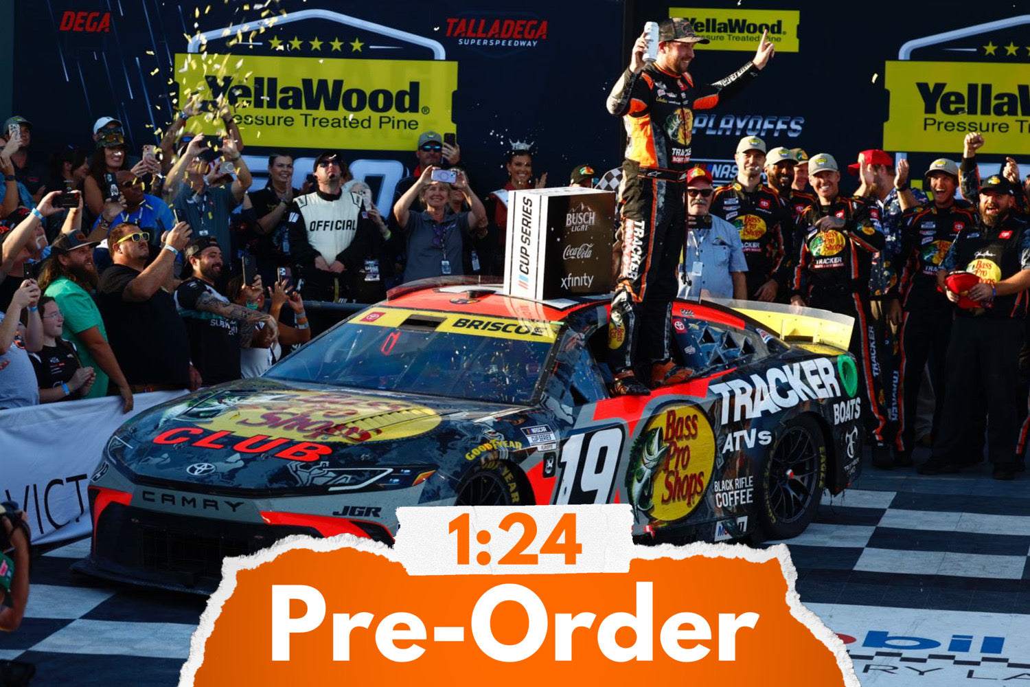 2025 Chase Briscoe 1:24 Bass Pro Shops Talladega Race Win Diecast