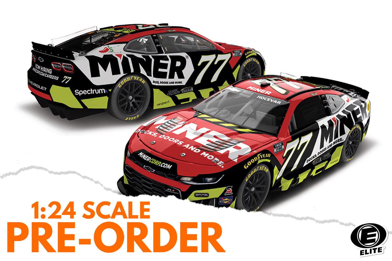 2026 Carson Hocevar 1:24 Miner ELITE Diecast