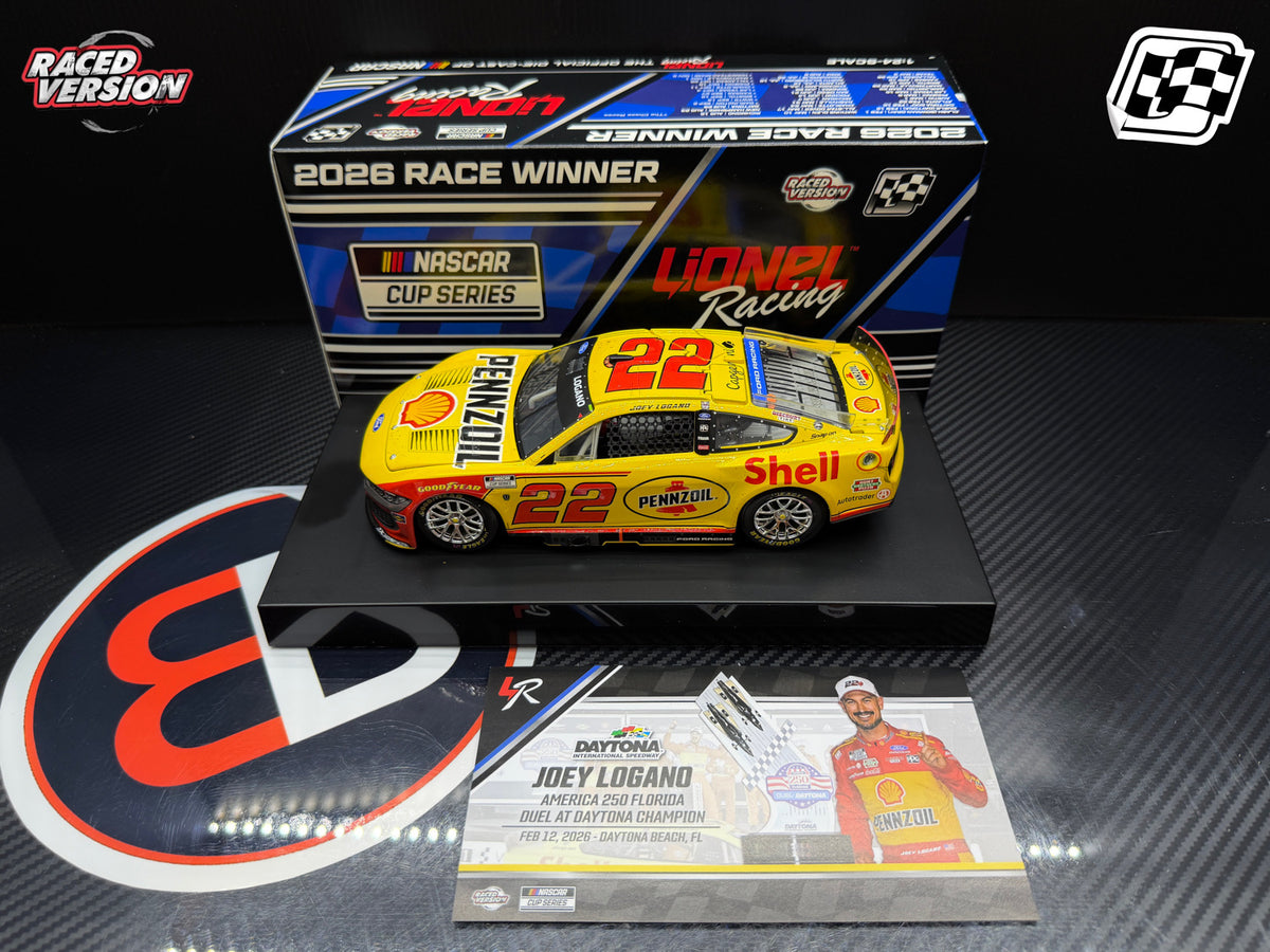 2026 Joey Logano 1:24 Shell-Pennzoil Daytona Duel Race Win Diecast