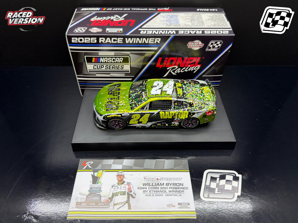 2025 William Byron 1:24 Raptor Iowa Race Win Color Chrome Diecast