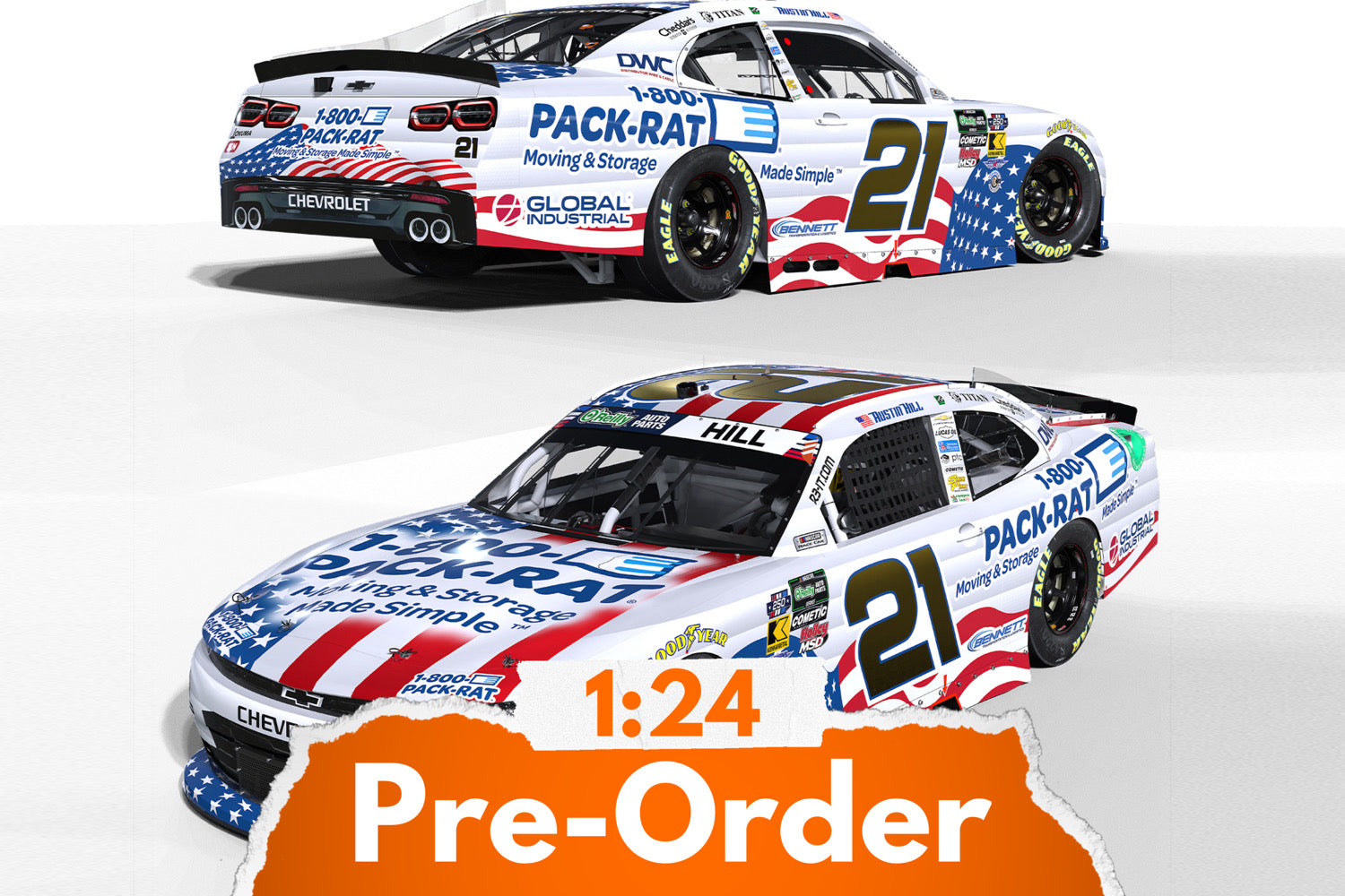 2026 Austin Hill 1:24 Pack-Rat Moving & Storage NASCAR Diecast