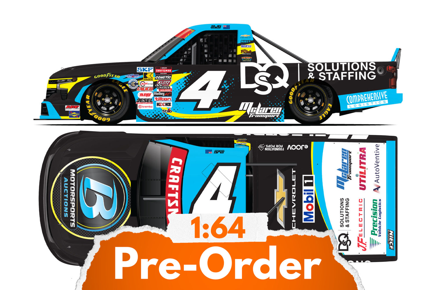 2026 Shane van Gisbergen 1:64 Circle B Motorsports Auctions Diecast