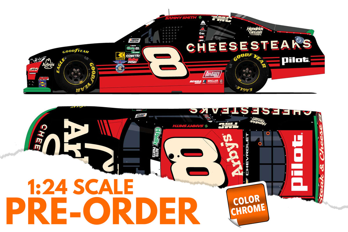 2026 Sammy Smith 1:24 Arby's Cheesesteak COLOR CHROME NASCAR Diecast