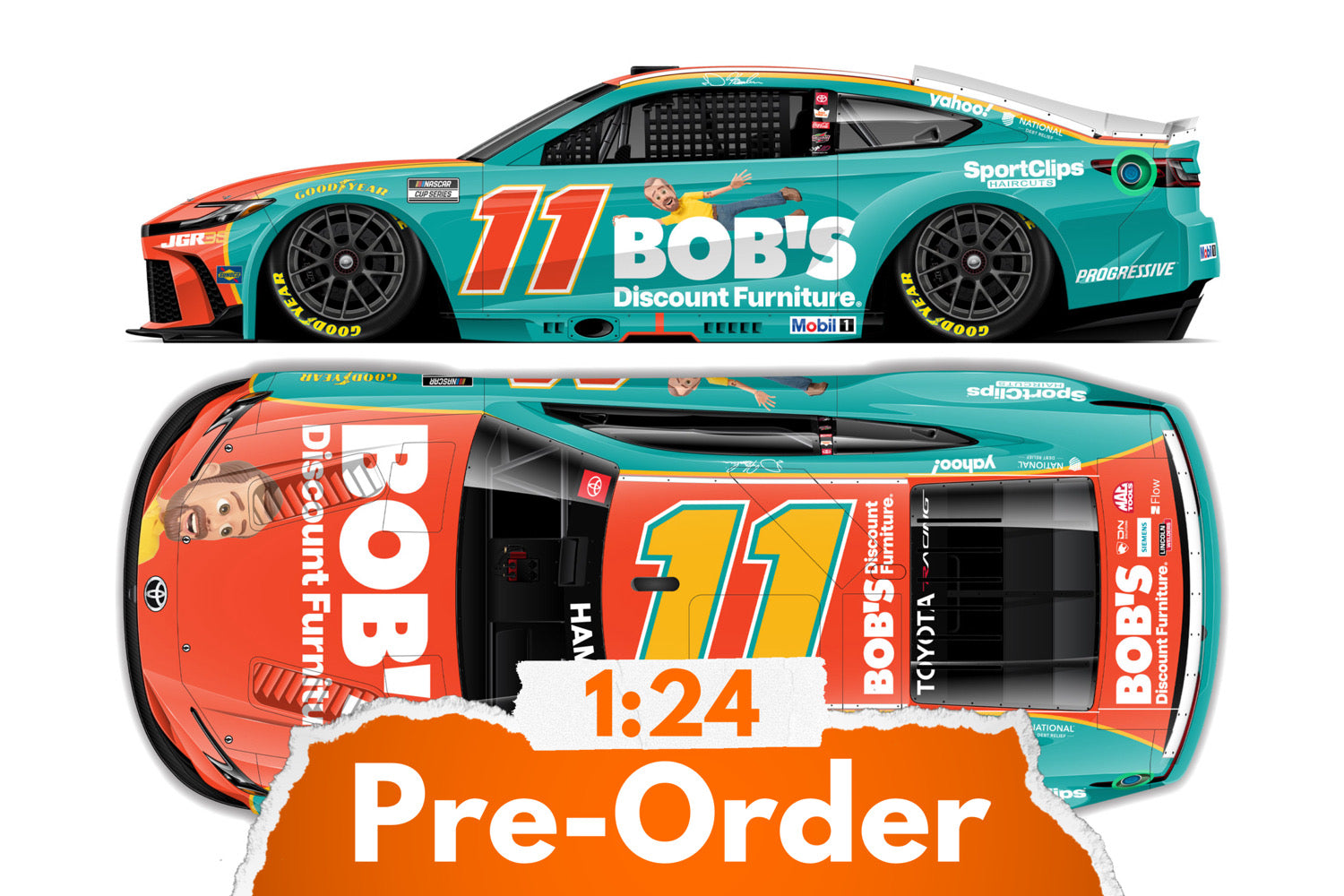 2026 Denny Hamlin 1:24 Bob's Discount Furniture Diecast