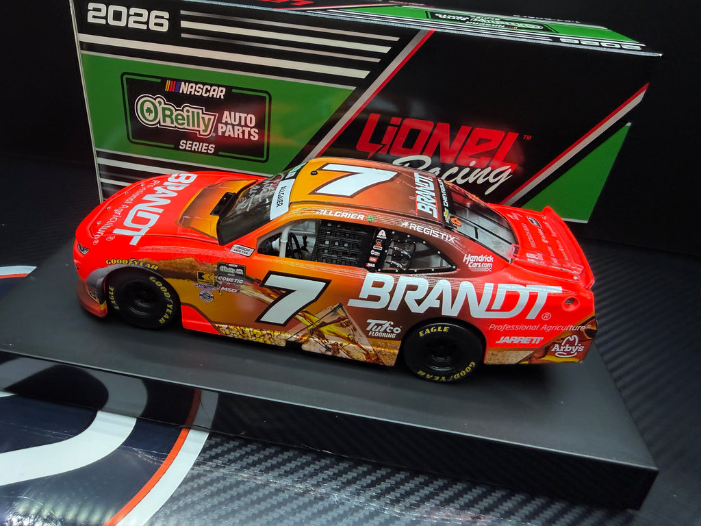 2026 Justin Allgaier 1:24 Brandt Whiskey AUTOGRAPHED NASCAR Diecast