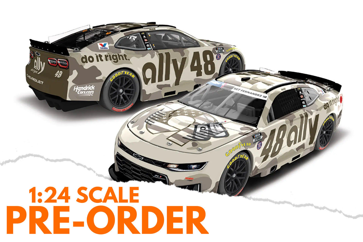 2026 Alex Bowman 1:24 Ally Patriotic NASCAR Diecast