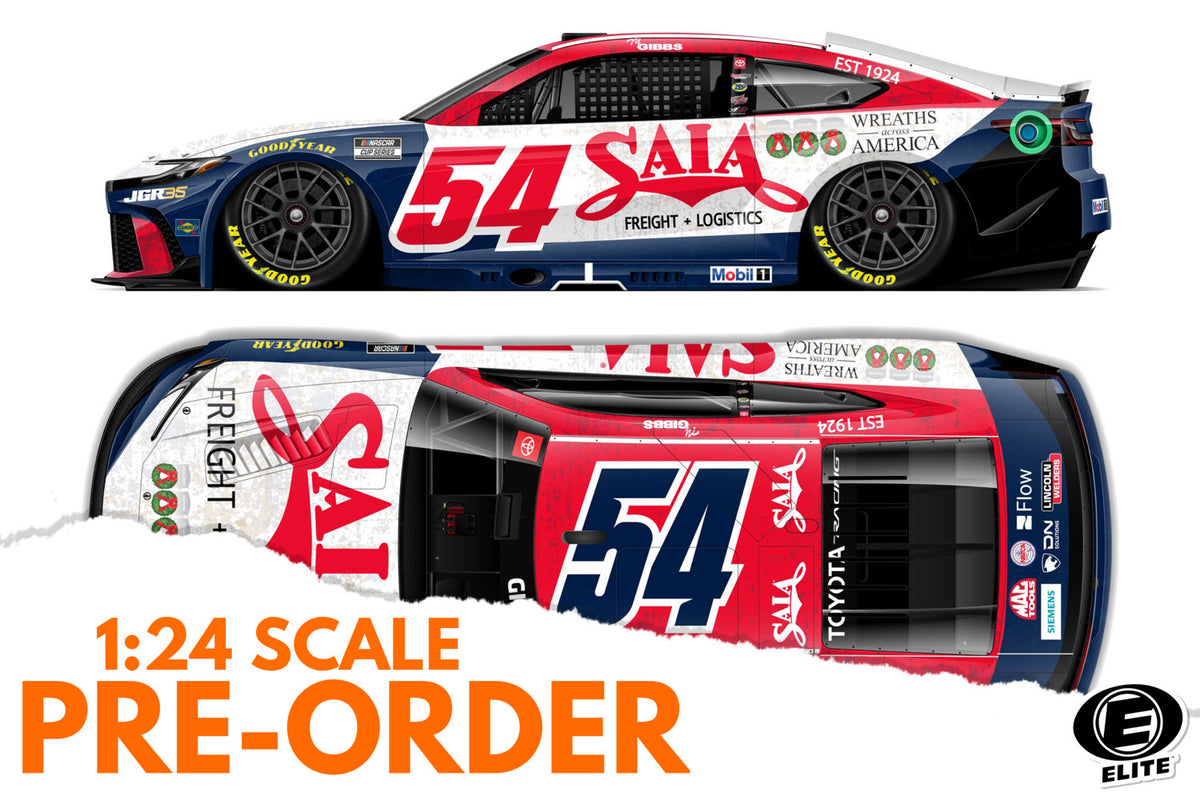 2026 Ty Gibbs 1:24 Saia Wreaths Across America ELITE NASCAR Diecast