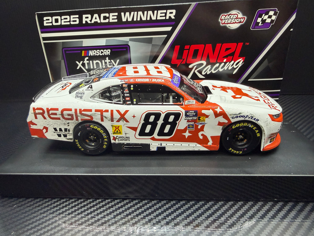 2025 Connor Zilisch 1:24 Registix Pocono Race Win Diecast (Dual Autograph)
