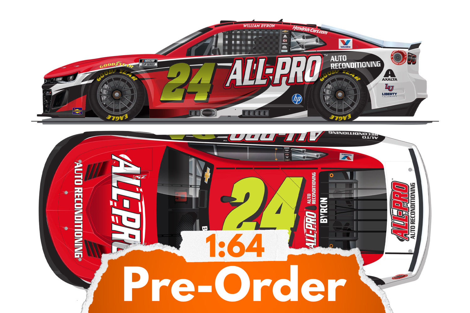 2026 William Byron 1:64 All-Pro Diecast