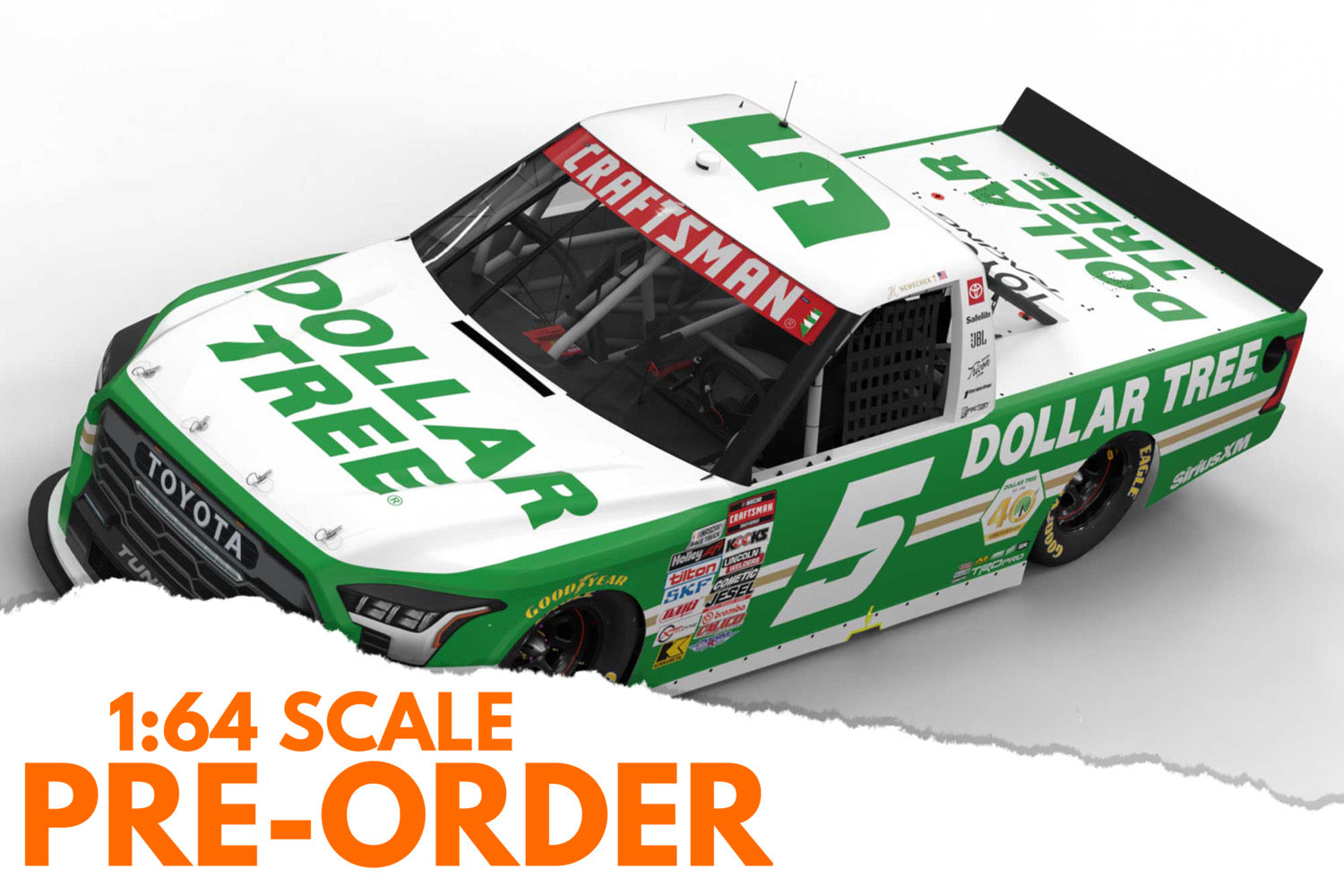 2026 John Hunter Nemechek 1:64 Dollar Tree Truck Diecast