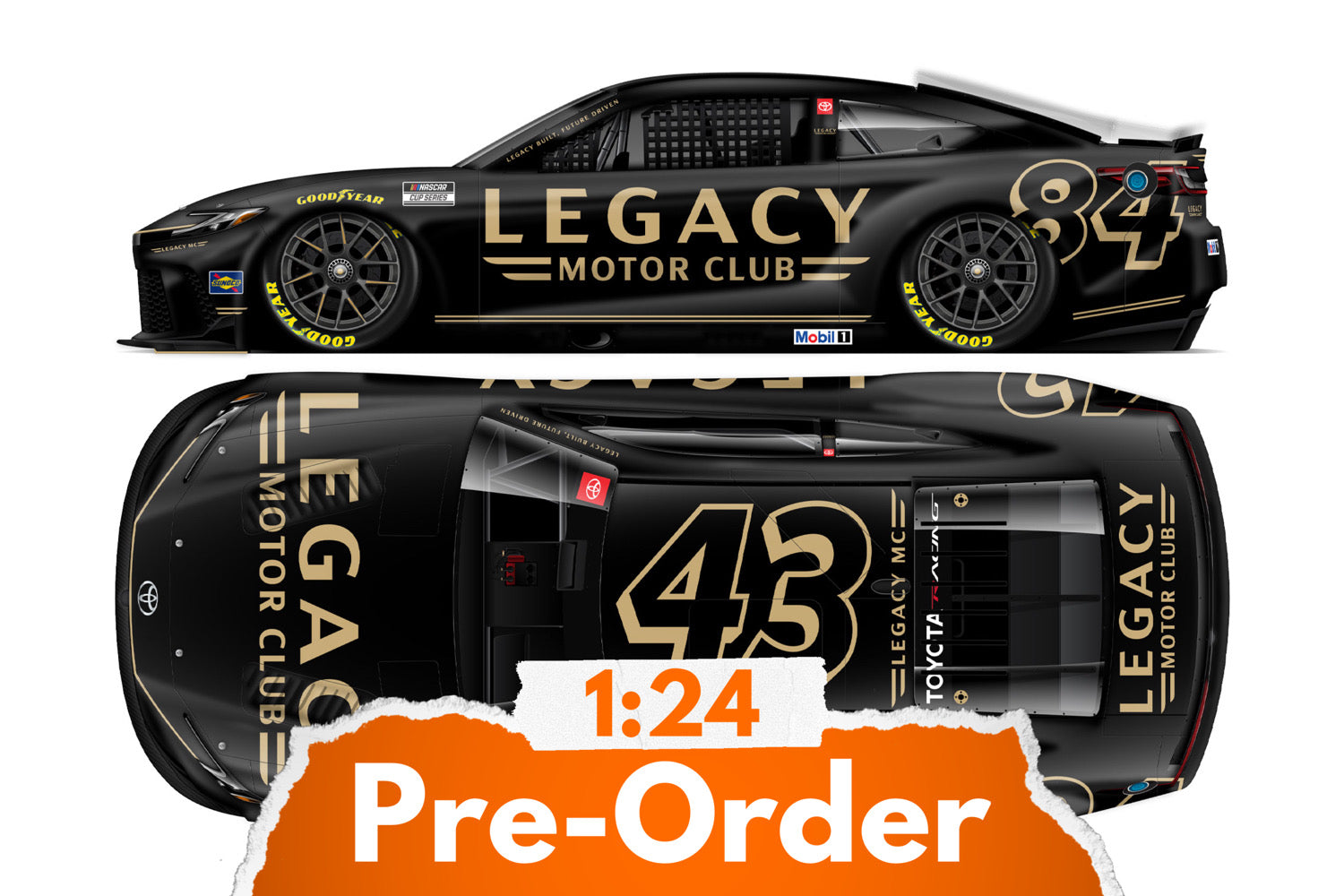 2026 Legacy Motor Club 1:24 Test Car NASCAR Diecast